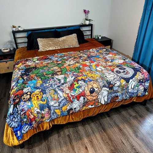 Vincent Gordon "Cartoon Gumbo" Blanket - Double Sided (Vertical & Horizontal) - Picture 5 of 5