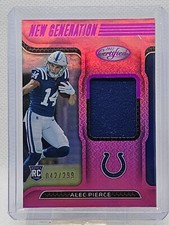 2022 Panini Certified Alec Pierce New Generation Jersey Mirror Pink /299 RC