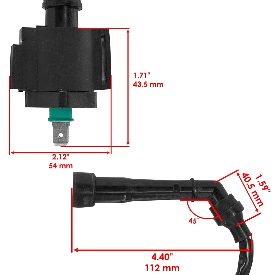 Bobina de encendido para motocicleta Honda CB250 Nighthawk 250 1991-2008 Foto 2 de 4