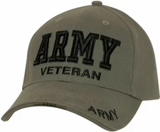ARMY SALE USArmy Veteran Ballcap Cap Military OD Hat Lo Profile Rothco 3946