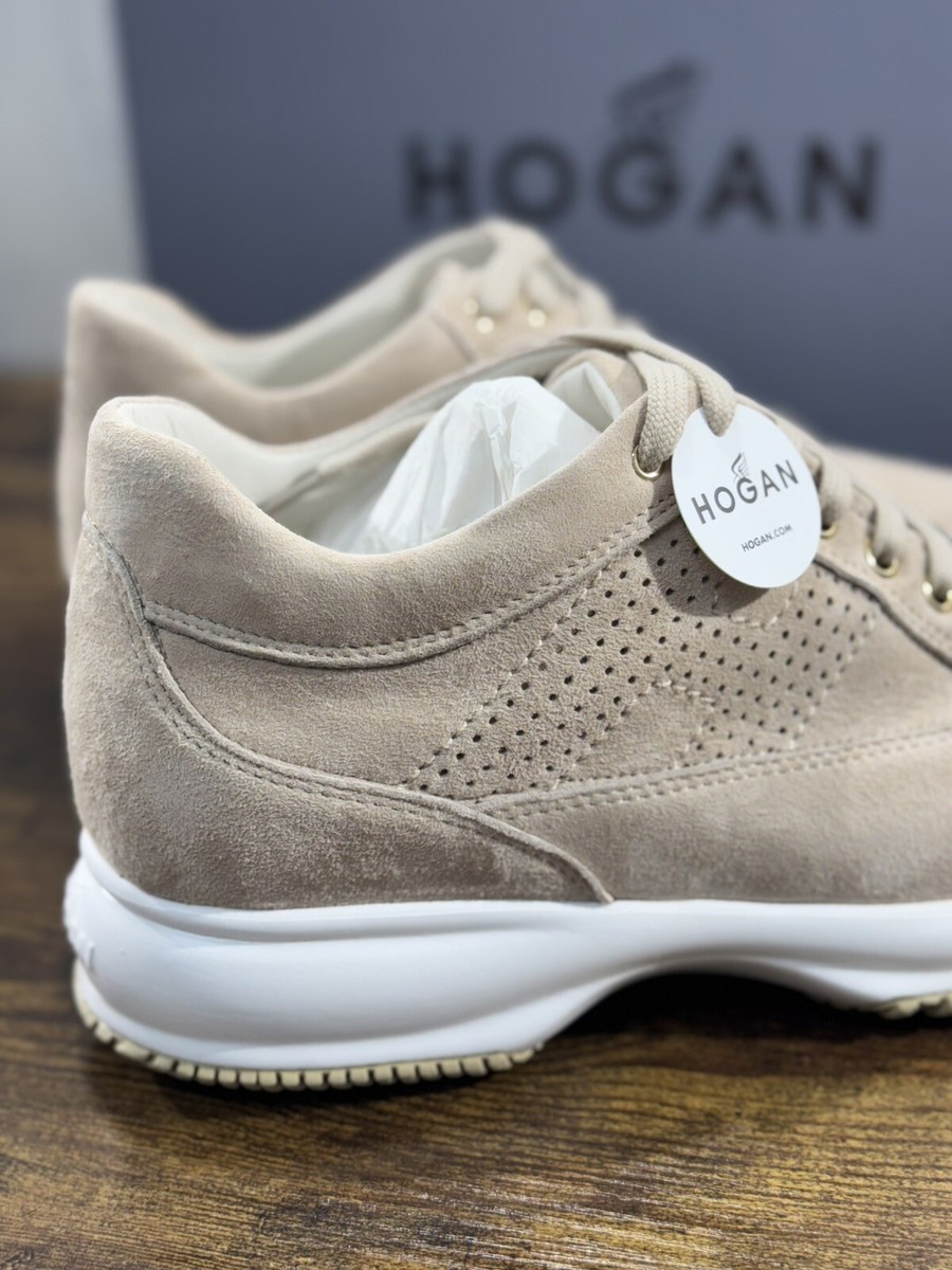 Hogan Interactive Donna Sneaker Suede Beige Luxury Hogan