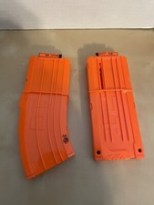 Lot of 2 - Authentic Nerf N-Strike Elite Magazine Clips Ammo 10  12 Capacity