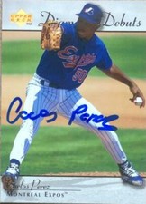 Carlos Perez Autographed 1995 Upper Deck #244