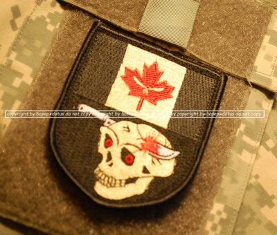 Kanadische SAS JTF2 Gelenk Task Force K-Bar Kanada Flagge Digger Skull Vêlkrö