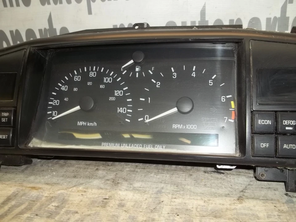 94 CADILLAC ELDORADO SEVILLA INSTRUMENTO VELOCÍMETRO SPEEDO CLUSTER 16200246 OTD Foto 4 de 4