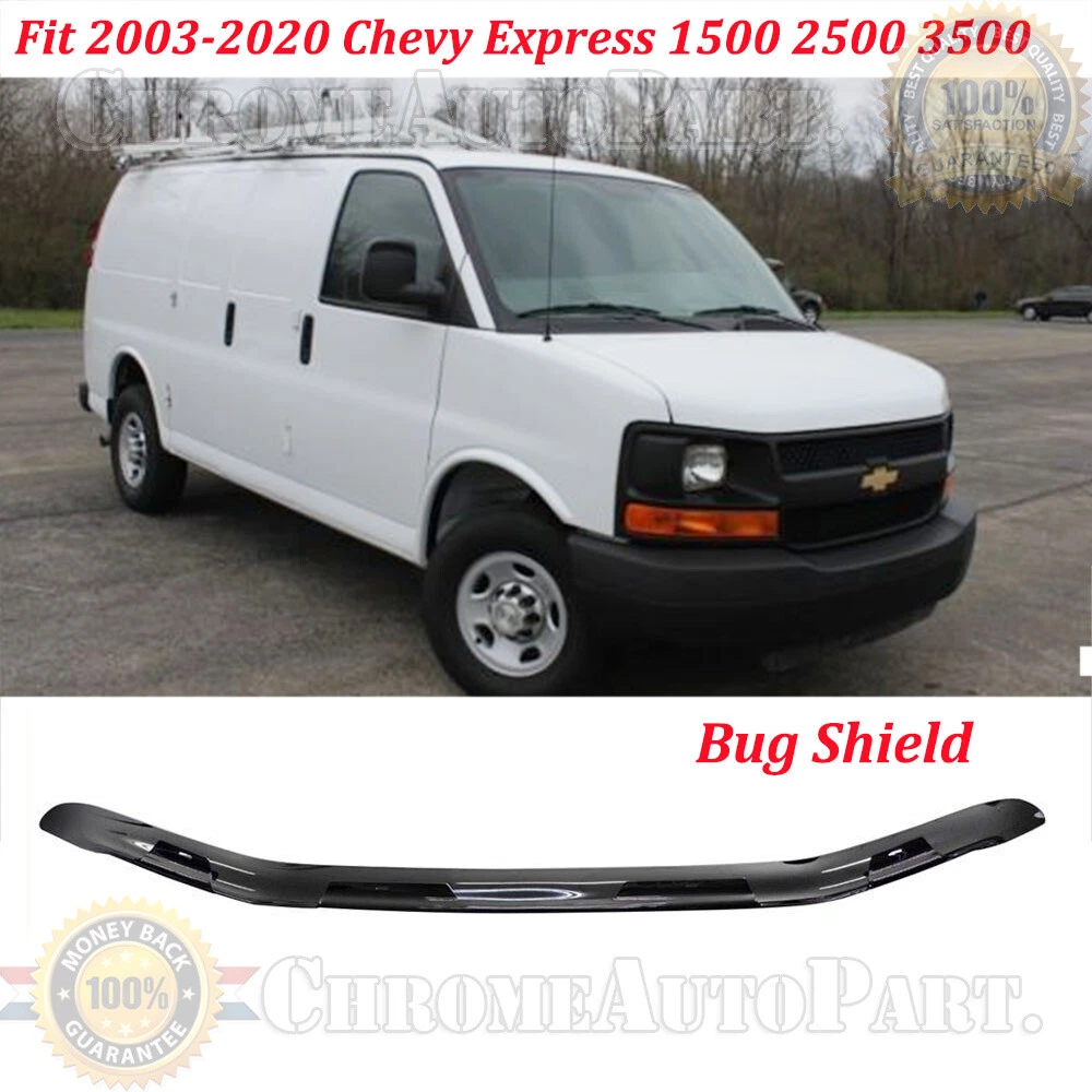Bug Shield Hood Deflector Stone Guard Fit 2003 2018 Chevy Express