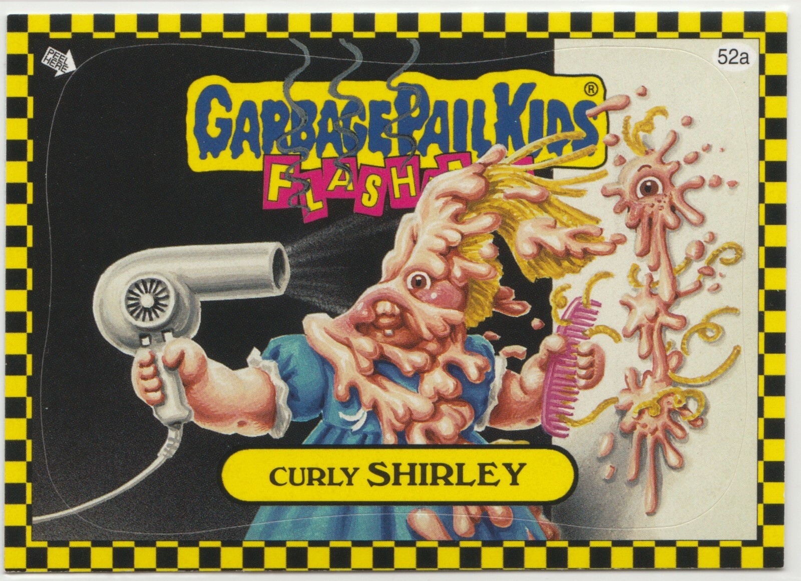 Curly Shirley #52a Garbage Pail Kids GPK 2010 Flashback Series 1 FB1 Trading Card