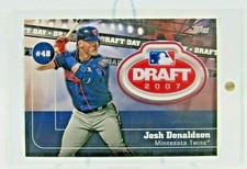 2020 Topps Series 2 Josh Donaldson Draft Day Medallion BLACK 18/50 Twins