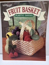 The Needlecraft Shop 89PH4 Plastic Canvas Fruit Basket Leaflet 1989
