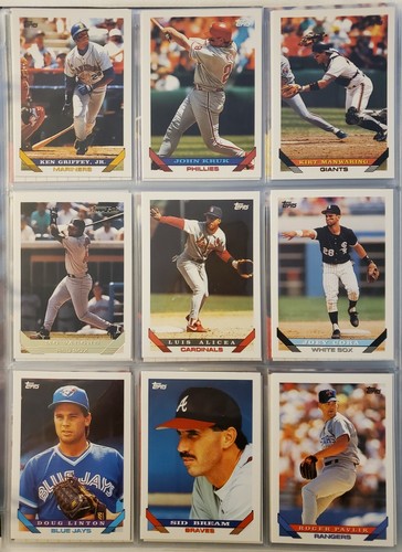 1 Upper Deck Topps DonRuss 3 hole plastic sheet 2 – 9 cards per MLB NBA CHOOSE - Picture 21 of 22