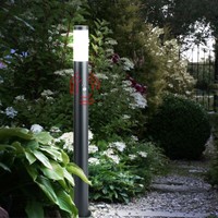 AußEn Steh Leuchte Edelstahl Garten Bewegungsmelder Hof Stand Lampe Anthrazit