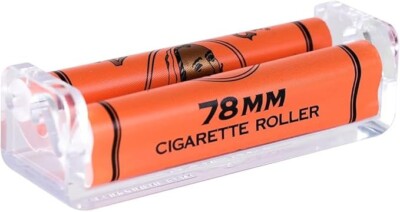   4 X ZIG-ZAG 78 MM CIGARETTE ROLLER MACHINE ORANGE    4 X 78MM ZIGZAG ROLLERS