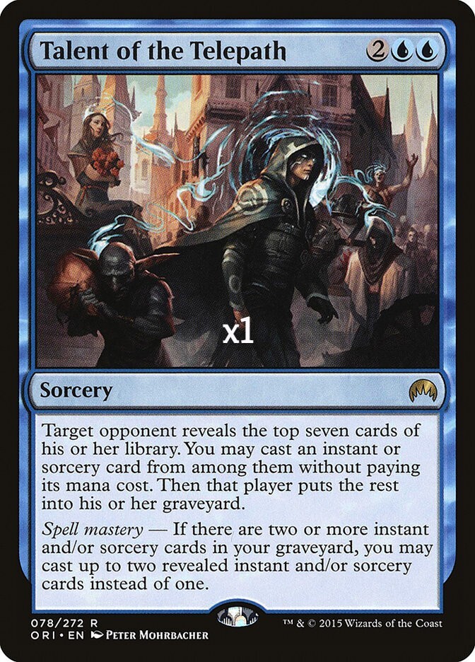 Talent of the Telepath 1x FOIL ORI MTG Magic Origins Rare MINT blue Talent of the Telepath 1x FOIL ORI MTG Magic Origins Rare MINT blue