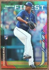 2014 Topps Finest Enny Romero Rookie Tampa Bay Rays #34