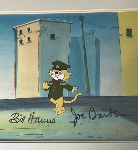 Top Cat and the Beverly Hills Cats Production Cel 1988 - Signed By Hanna Barbera