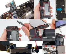 Antenna Camera Battery Earpiece Mesh Small Part Holder Bracket for iPhon 4 5 6