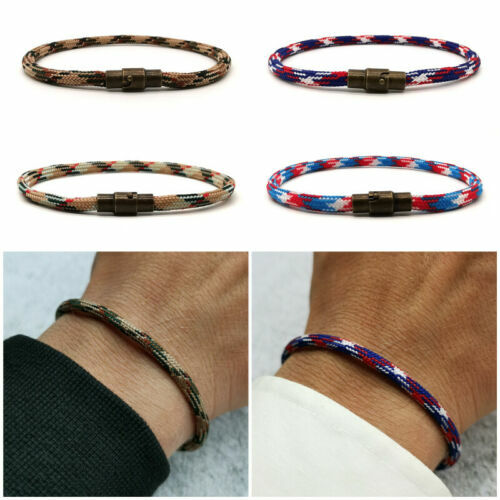 3 Bracciali Occhio Turco | Contro Malocchio | Regolabili E Intrecciati | Nero | Per Uomo E Donna - Foto 2