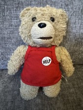 Ted Movie Teddy Bear Red Apron Plush 9 Inch 2013 Commonwealth