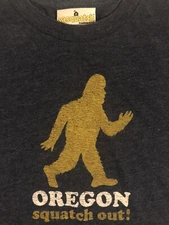 Oregon Sasquatch T Shirt Size M Squatch Out Great Northwest Sasquatch