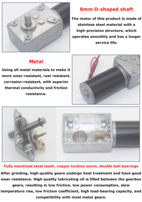 GTPBAO Reductiemotor 31ZY wormwielmotor, DC 12V24V permanente magneet, gordijnmachine billboard motor 5840 motor roterend variabel (kleur: 12RPM DC24V