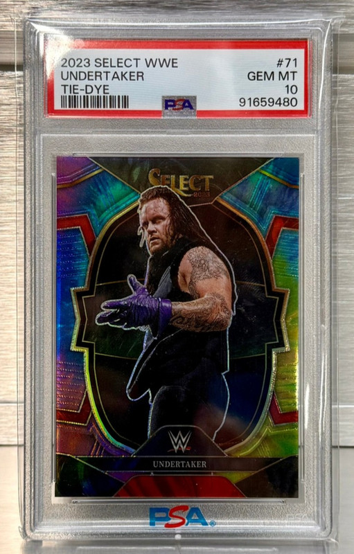 2023 Select WWE Undertaker #71 Tie-Dye Prizm  /25 PSA 10!!
