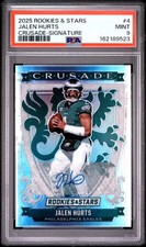 2025 Panini Rookies & Stars #4 Jalen Hurts Crusade Signatures #/99 PSA 9