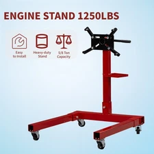 Engine Stand 1250 LBS Capacity 360 Degree Head Motor Stand Tools in Red
