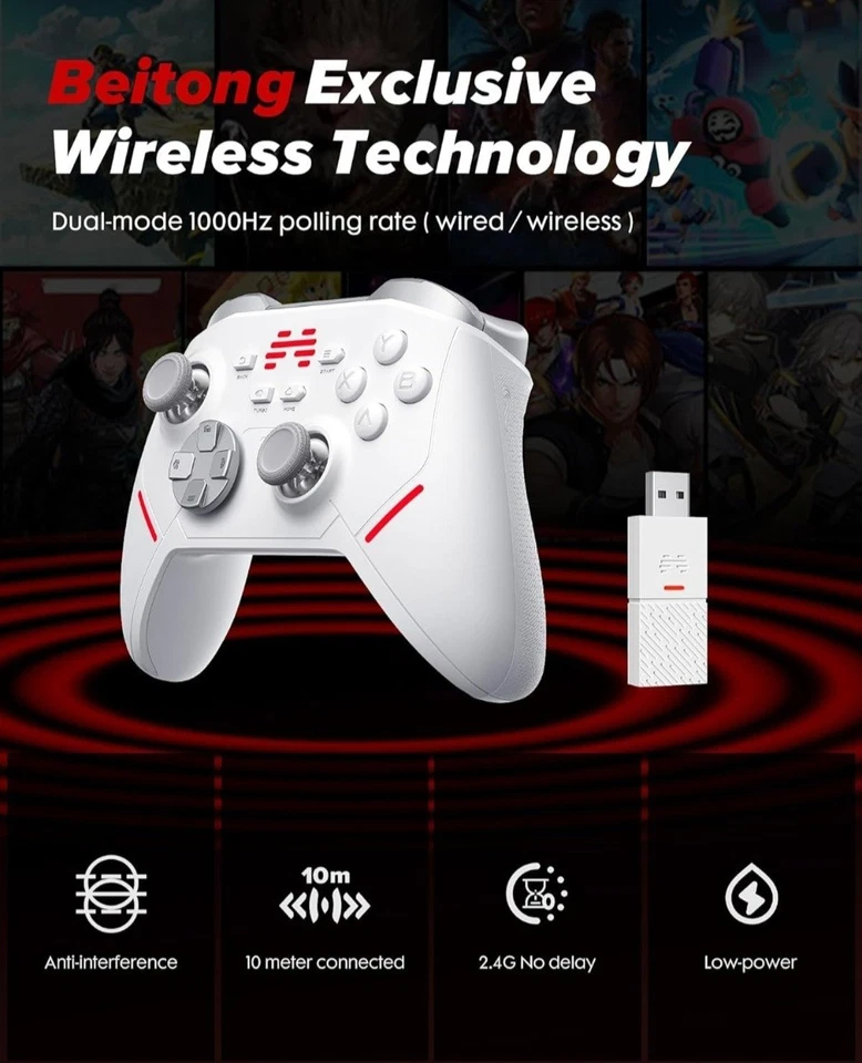 BEITONG KP20 Wireless Controller for PC, Switch/Switch 2, Android, Steam Deck - Image 4 of 4