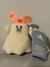 Disney Parks Plush Magnetic Shoulder Pal Halloween Pastel Ghost Mickey Light Up
