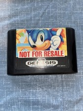 SEGA Sonic the Hedgehog Not for Resale Sega Genesis 16-Bit Cartridge Only