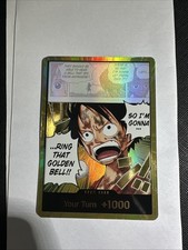 One Piece CCG: OP15 Gold Don Card (Luffy) Adventure on KAMI's Island-English NM