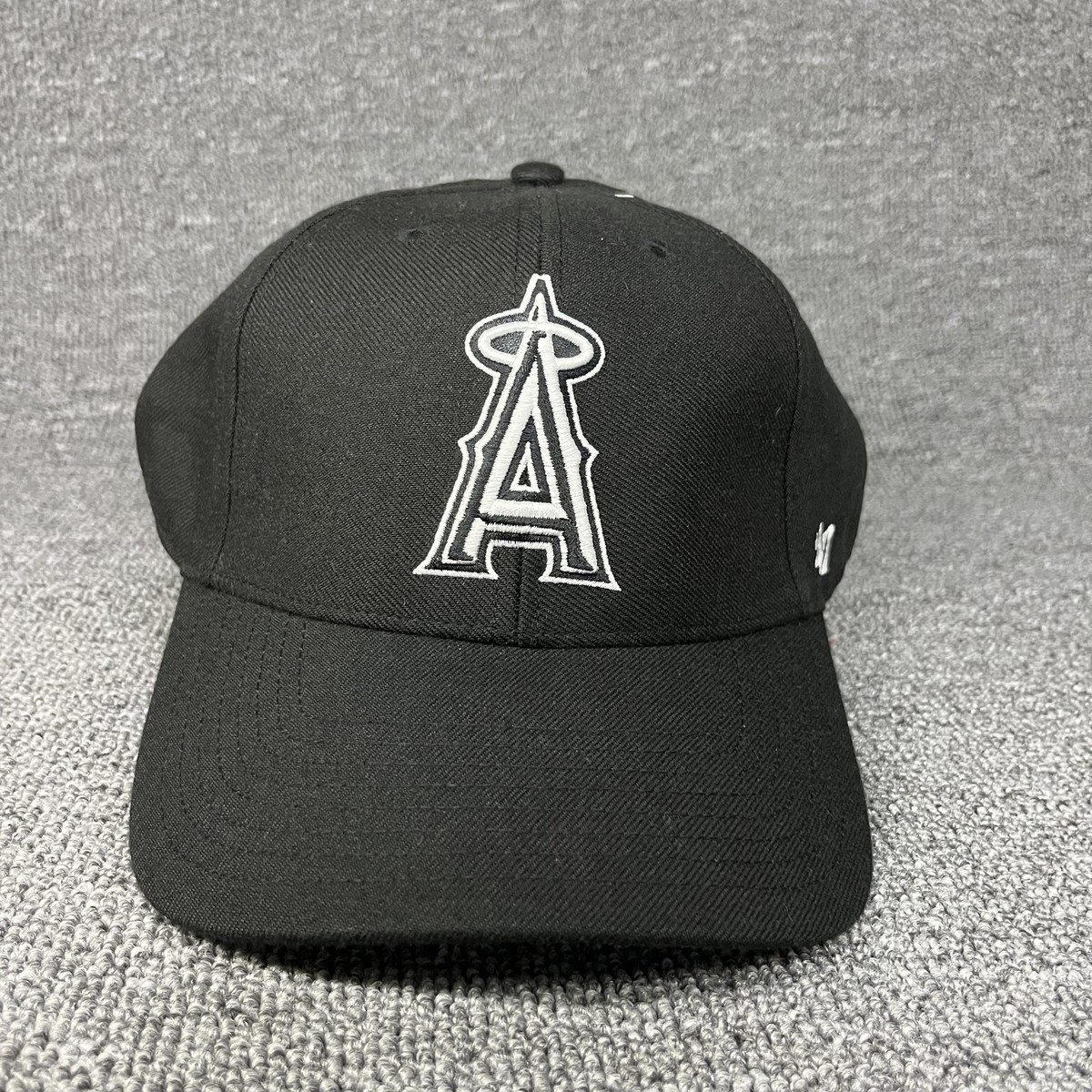 47 Brand Los Angeles Angels MLB MVP Hat Black Adjustable Strapback Cap