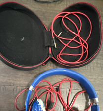 Beats by Dr. Dre Solo Blue/Red On-Ear Wired 3.5mm Headphones Mic Case