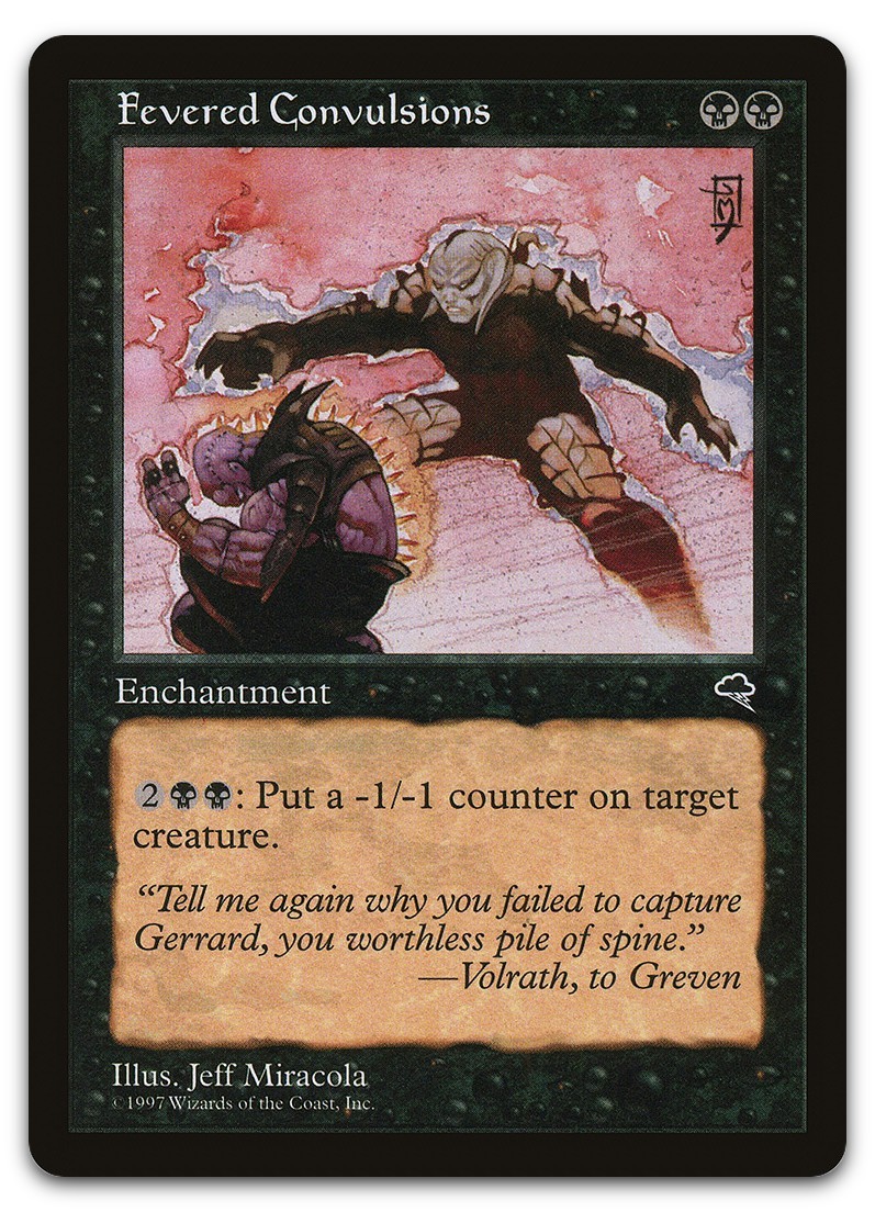 Fevered Convulsions #136 (LP) Tempest TMP Magic MTG