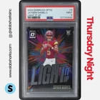 2024 PANINI DONRUSS OPTIC #8 JAYDEN DANIELS LIGHT IT UP RC ROOKIE PSA 9