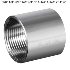 1/8" - 4" BSP Cast Pipe Fitting Coupling Female Threaded Stainless Steel Sockets