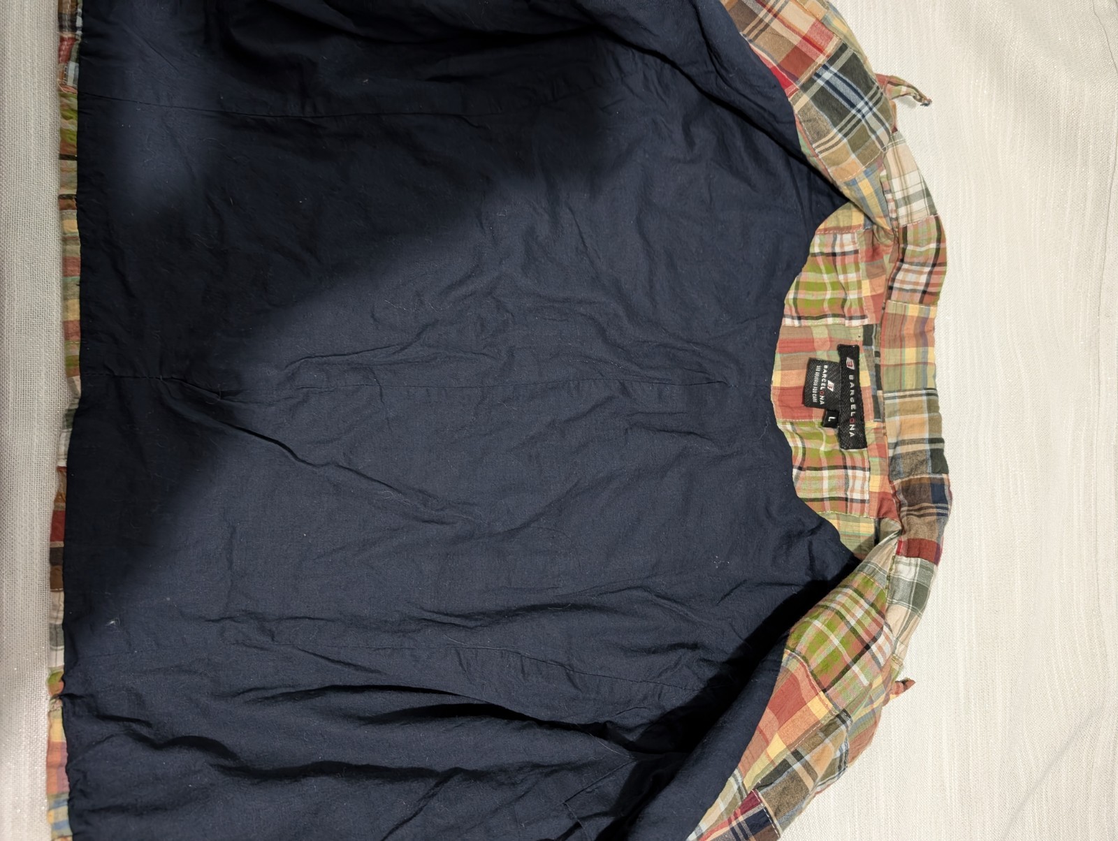 Vintage Patchwork Plaid Lined Blazer  Multicolor … - image 4