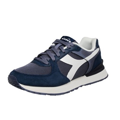 Diadora Fenice - Low Sneakers aus blauem Stoff - Größe 42 Herrenschuhe Sneakers