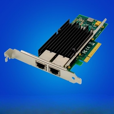 10GbE RJ45 Server NIC Lan Card Controller X540-T2 PCIe x8 Ethernet Adapter