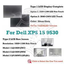 For Dell XPS 15 9530 P91F LCD Screen Assembly Complete Display Replacement