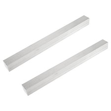 Image of 2 Pcs 1" Thick x 1" Width x 12" Long Square 6061 Aluminum Flat Bar