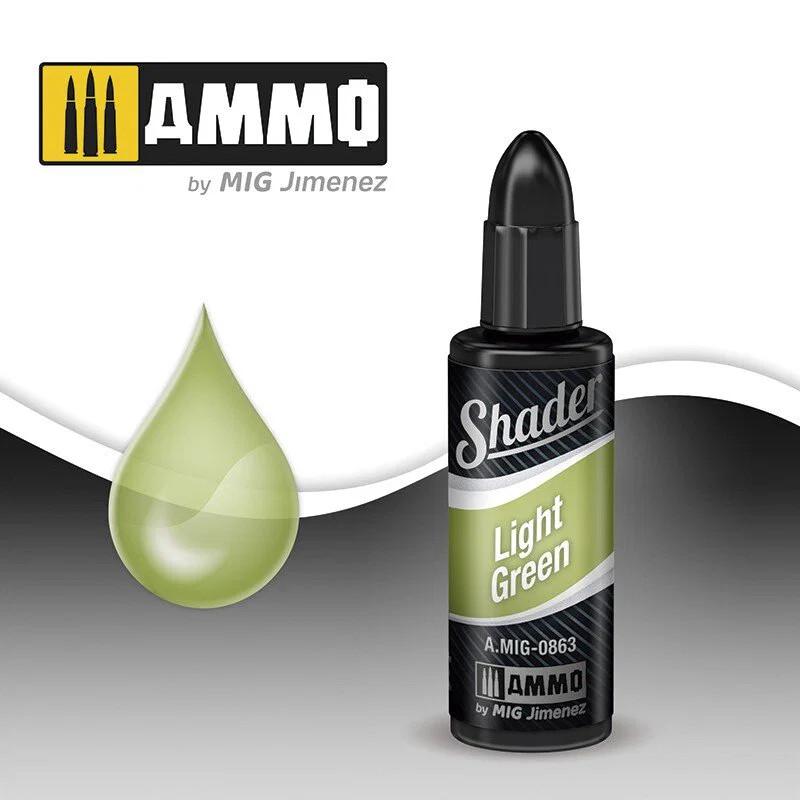 Ammo MIG 863 - Shader 10Ml - Light Green