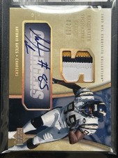 2005 UD Exquisite Collection Signature Patches /10 Antonio Gates Game Used Auto