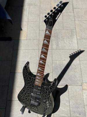 Applause by Kaman Electric Guitar AR23 GTX 1980s Korea Black Gold Crackle Finish