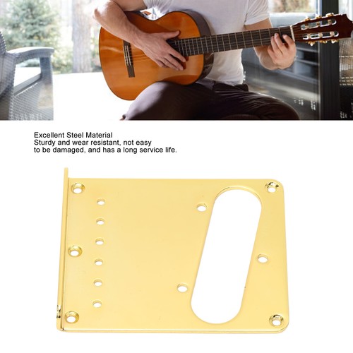 Top Loader Guitar Bridge Plate Steel 6 Strings Gold Guitar Bridge Base Plate - Picture 8 of 22