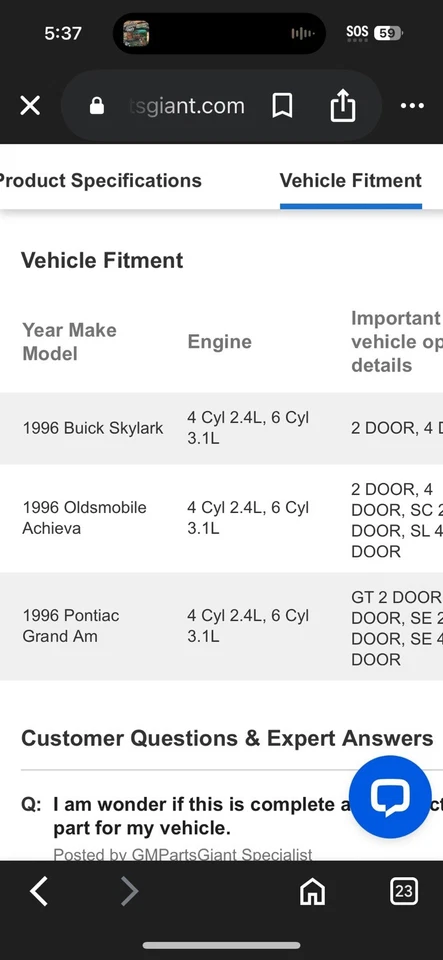 Nuevo OEM 12534766 GM 1994-1997 Buick Pontiac Oldsmobile cilindro de bloqueo de encendido Foto 2 de 4