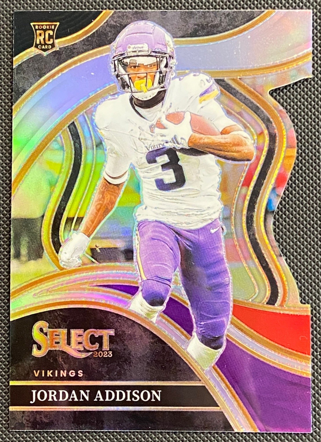 2023 Select Jordan Addison Silver Prizms Die Cut #254 Club RC Minnesota Vikings