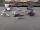 Vintage Lot Of Wampum 9 Pins Without Back Clips Plus Wampum Sign — photo 2