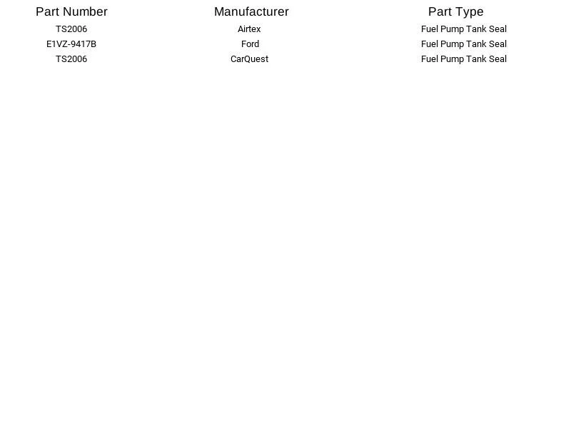 Sello de tanque de bomba de combustible Airtex TS2006 para Chevrolet Cadillac Pontiac Volvo 242 71-02 Foto 3 de 4