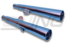 MARVING Auspuff paar "Master" verchromt für Honda CX 500 Custom PC01 1980-1985